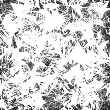 Geometric edgy shape, pattern. Rough, edgy geometric textured element 库存插图