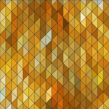 Geometric elegant gold yellow triangle sapphire diamond pattern. Seamless golden Stock Illustration