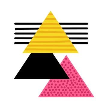 Geometric Element and Shape for Creative Design Vector Composition Illustrazione stock