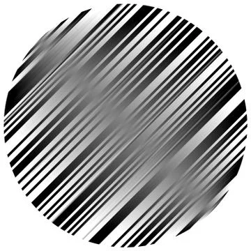 Geometric element made of lines. Abstract monochrome shape isolated on white 库存插图