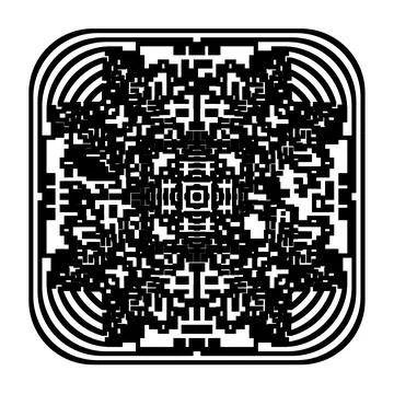 Geometric Element, Pixel Art - Minimalist Abstract Symbol Pattern Illustrazione stock