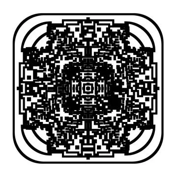 Geometric Element, Pixel Art - Minimalist Abstract Symbol Pattern Stock Illustration