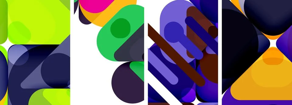 Geometric elements abstract backgrounds for wallpaper, business card, cover Stock Illustration