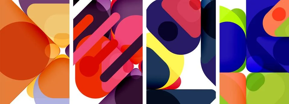 Geometric elements abstract backgrounds for wallpaper, business card, cover Illustrazione stock