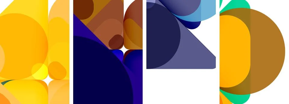 Geometric elements abstract backgrounds for wallpaper, business card, cover Stock Illustration