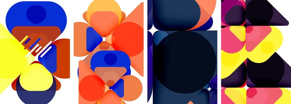 Geometric elements abstract backgrounds for wallpaper, business card, cover Stockillustratie