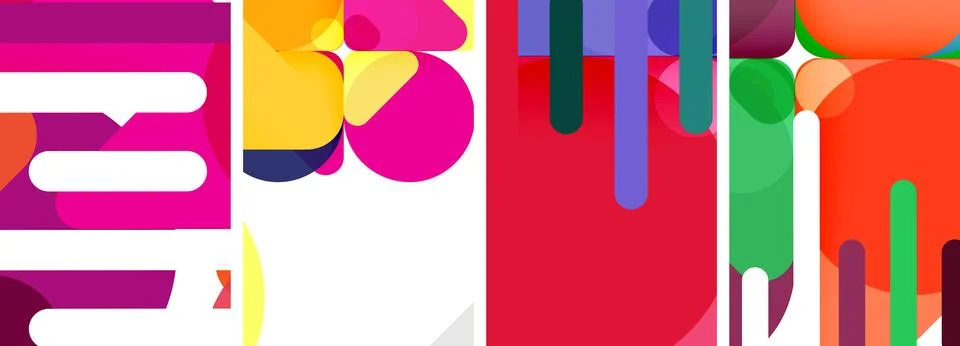 Geometric elements abstract backgrounds for wallpaper, business card, cover Stockillustratie