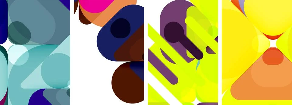 Geometric elements abstract backgrounds for wallpaper, business card, cover Illustrazione stock