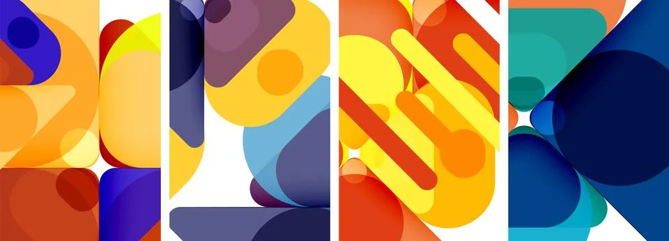 Geometric elements abstract backgrounds for wallpaper, business card, cover 스톡 일러스트