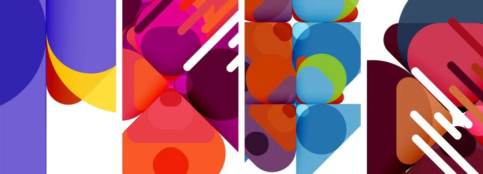 Geometric elements abstract backgrounds for wallpaper, business card, cover Illustrazione stock