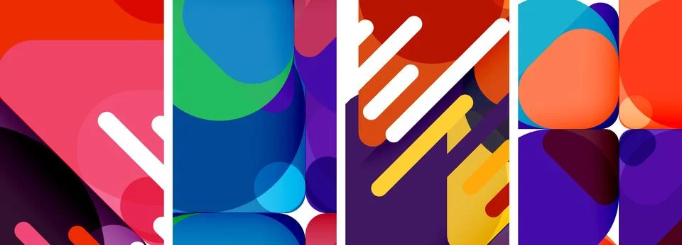 Geometric elements abstract backgrounds for wallpaper, business card, cover Stockillustratie