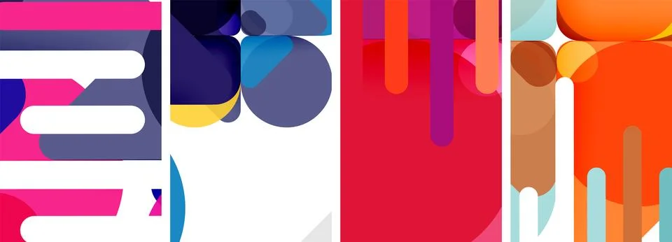 Geometric elements abstract backgrounds for wallpaper, business card, cover Stock Illustration