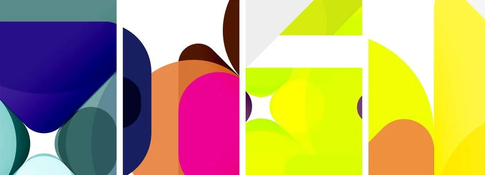 Geometric elements abstract backgrounds for wallpaper, business card, cover Stock Illustration