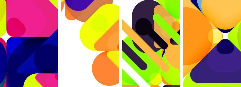 Geometric elements abstract backgrounds for wallpaper, business card, cover Illustrazione stock