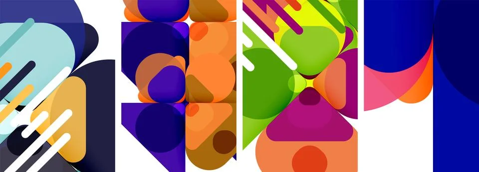 Geometric elements abstract backgrounds for wallpaper, business card, cover Stockillustratie