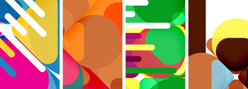 Geometric elements abstract backgrounds for wallpaper, business card, cover Stock Illustration