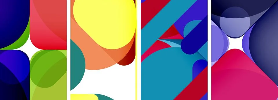Geometric elements abstract backgrounds for wallpaper, business card, cover 스톡 일러스트