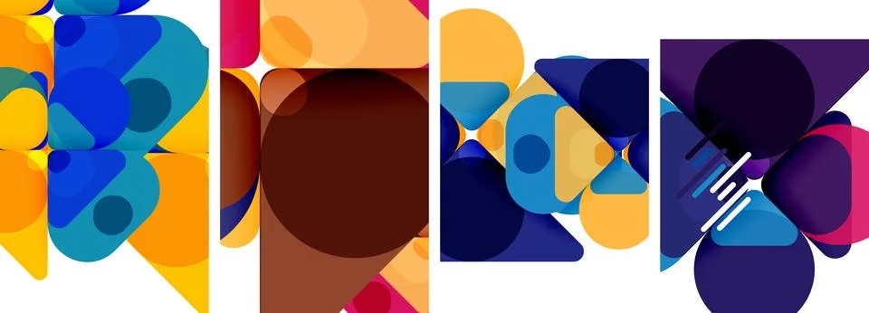Geometric elements abstract backgrounds for wallpaper, business card, cover Stockillustratie