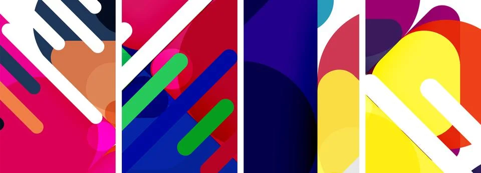 Geometric elements abstract backgrounds for wallpaper, business card, cover Stockillustratie