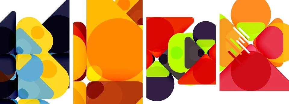 Geometric elements abstract backgrounds for wallpaper, business card, cover 스톡 일러스트
