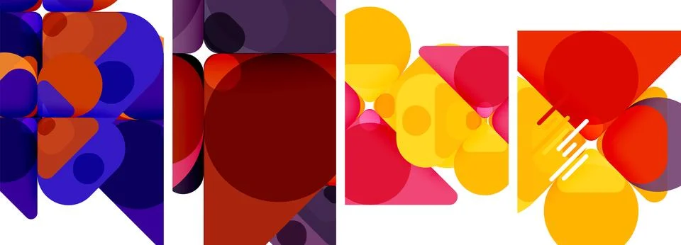 Geometric elements abstract backgrounds for wallpaper, business card, cover Illustrazione stock