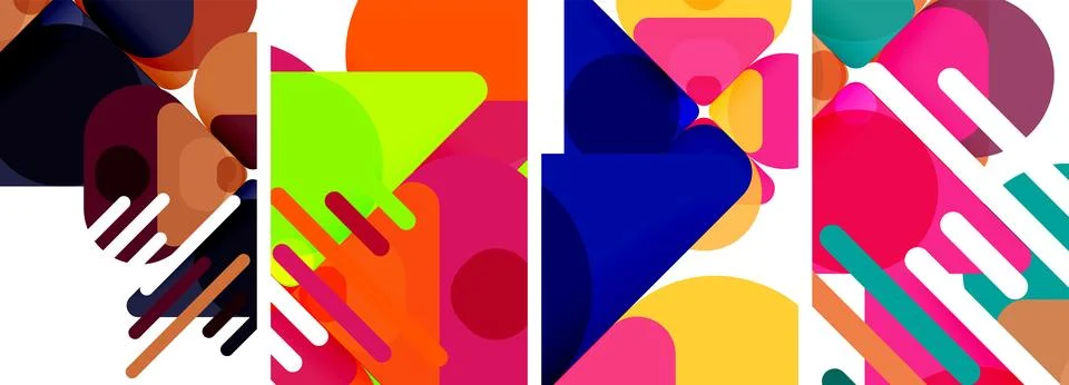 Geometric elements abstract backgrounds for wallpaper, business card, cover 스톡 일러스트