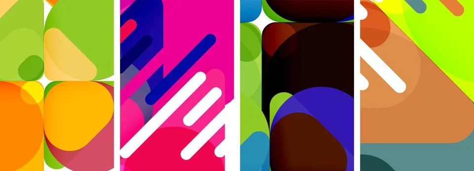 Geometric elements abstract backgrounds for wallpaper, business card, cover Stockillustratie