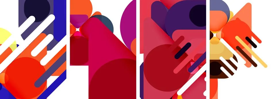 Geometric elements abstract backgrounds for wallpaper, business card, cover 스톡 일러스트