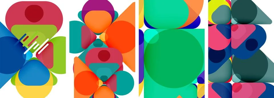 Geometric elements abstract backgrounds for wallpaper, business card, cover Stock Illustration