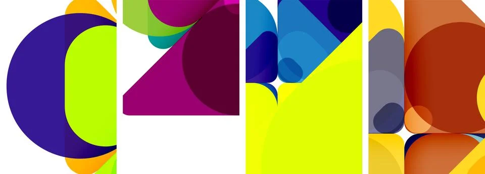 Geometric elements abstract backgrounds for wallpaper, business card, cover Stock Illustration