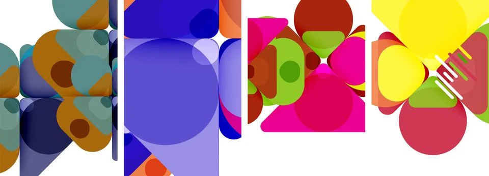 Geometric elements abstract backgrounds for wallpaper, business card, cover Stock Illustration