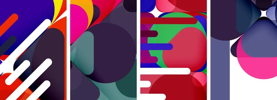 Geometric elements abstract backgrounds for wallpaper, business card, cover Stock Illustration