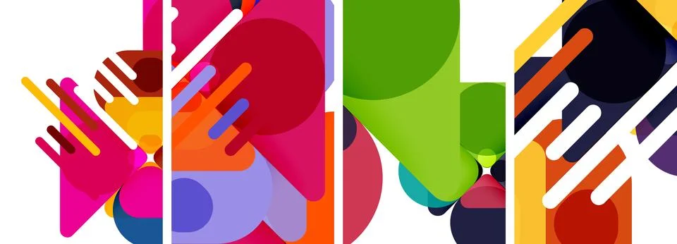 Geometric elements abstract backgrounds for wallpaper, business card, cover Stockillustratie