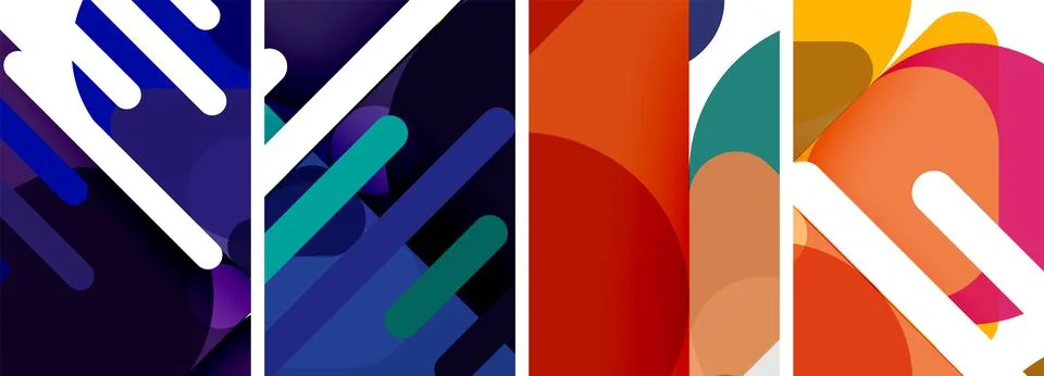 Geometric elements abstract backgrounds for wallpaper, business card, cover 스톡 일러스트