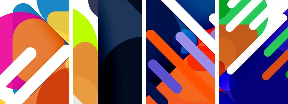 Geometric elements abstract backgrounds for wallpaper, business card, cover 스톡 일러스트