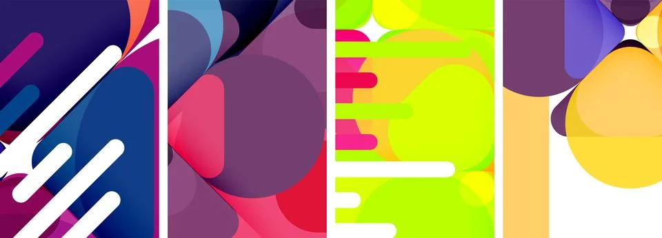 Geometric elements abstract backgrounds for wallpaper, business card, cover Illustrazione stock