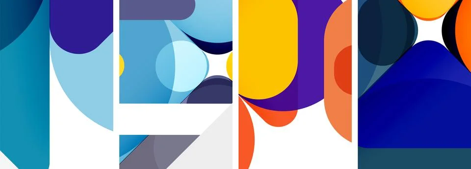 Geometric elements abstract backgrounds for wallpaper, business card, cover Stockillustratie