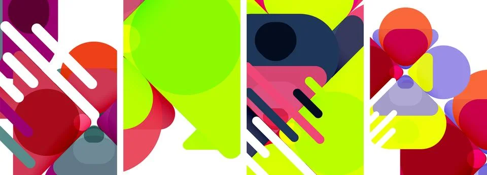 Geometric elements abstract backgrounds for wallpaper, business card, cover Illustrazione stock