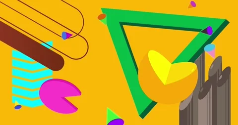 Geometric elements background animation Stock Footage 278054539