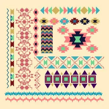 Geometric Elements for Frame and border decor elements Stock Illustration