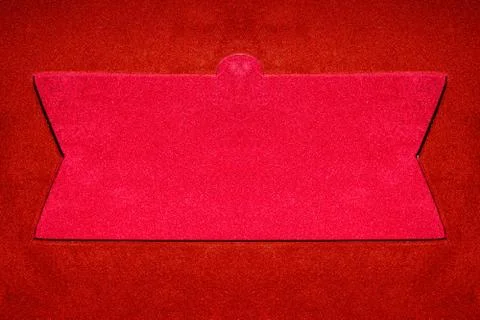 Geometric elements frame from two color fabric. Insert or pocket for greeting 스톡 사진