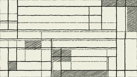 Geometric elements hand draw animation Video stock 231730799