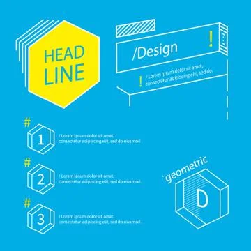 Geometric elements Stock Illustration