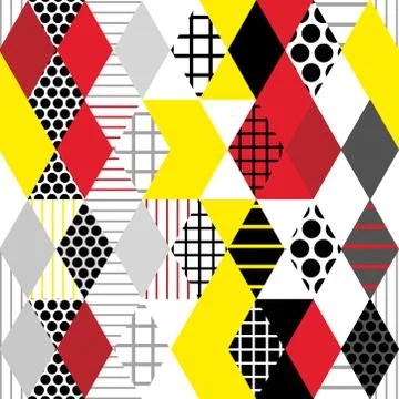 Geometric elements Memphis Postmodern Retro fashion style 80-90s. texture asy Illustrazione stock