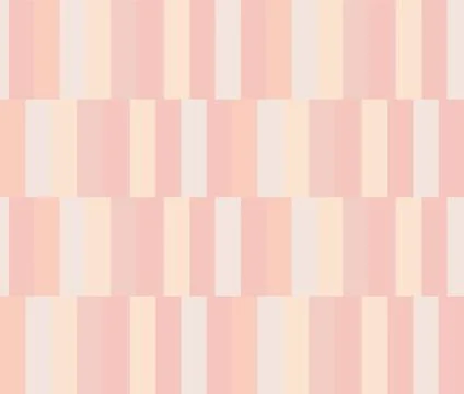 Geometric elements of pink and beige tones are arranged in the form of stripe Stock Illustration