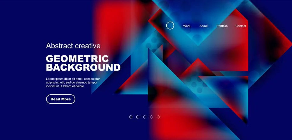 Geometric elements - squares and triangles composition background. Stock Illustration