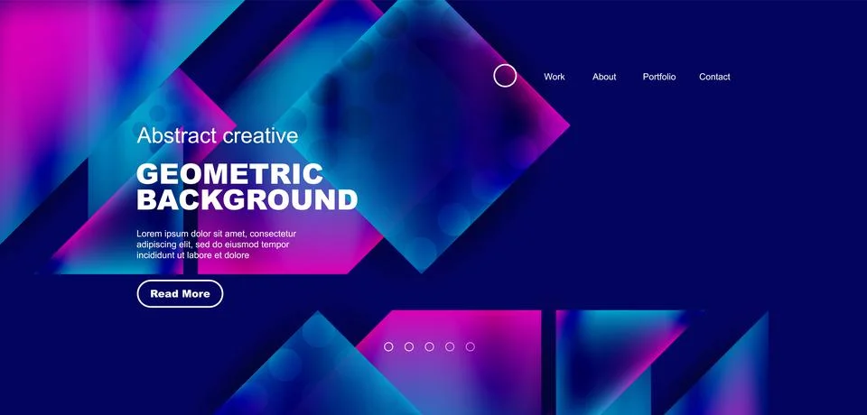 Geometric elements - squares and triangles composition background. 스톡 일러스트
