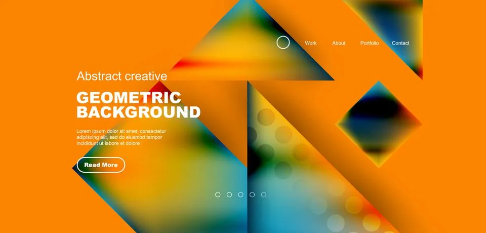 Geometric elements - squares and triangles composition background. 스톡 일러스트