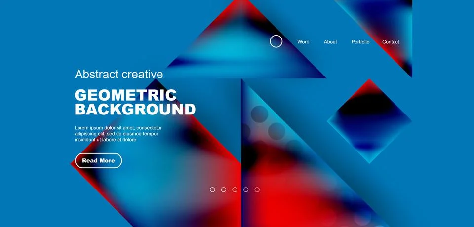 Geometric elements - squares and triangles composition background. イラスト素材