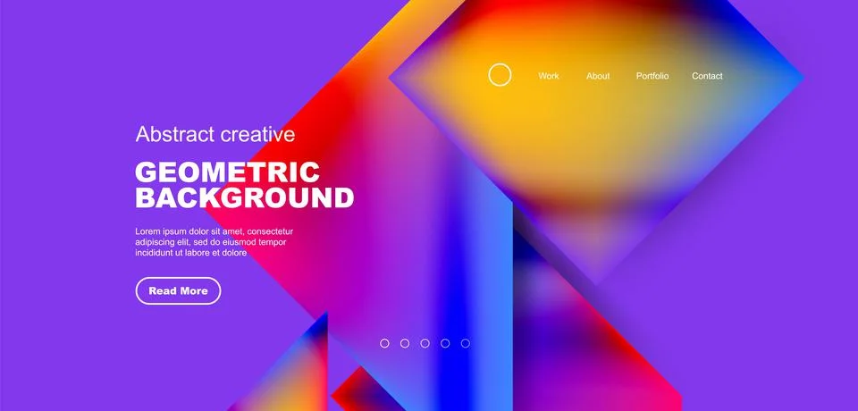 Geometric elements - squares and triangles composition background. 스톡 일러스트